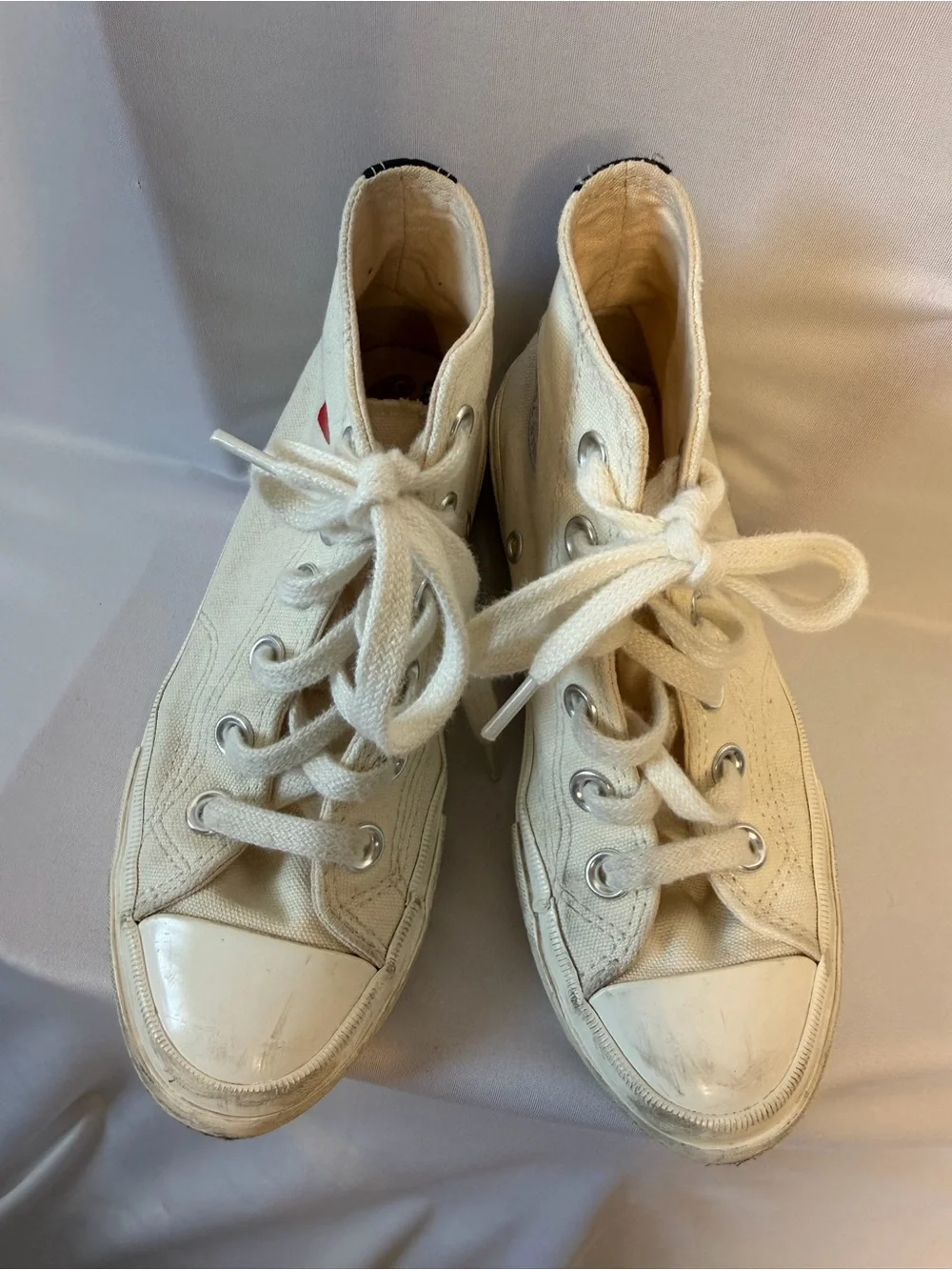 Cream Comme des Garçons PLAY x Converse Chuck kids size 13